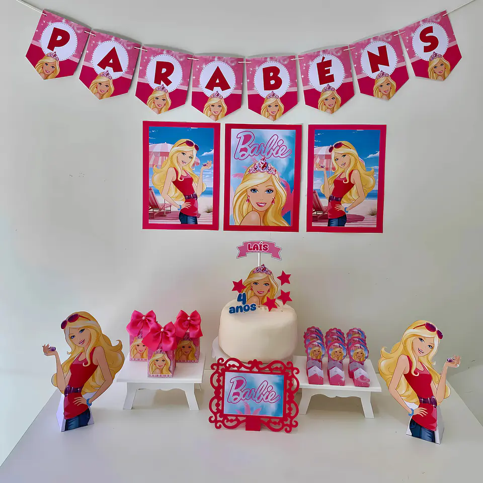 Arquivo de Corte Kit Festa Só um Bolinho Barbie 2 1