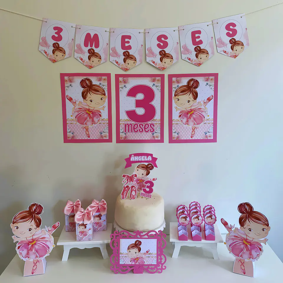 Arquivo de Corte Kit Festa Só um Bolinho Bailarina 2 1