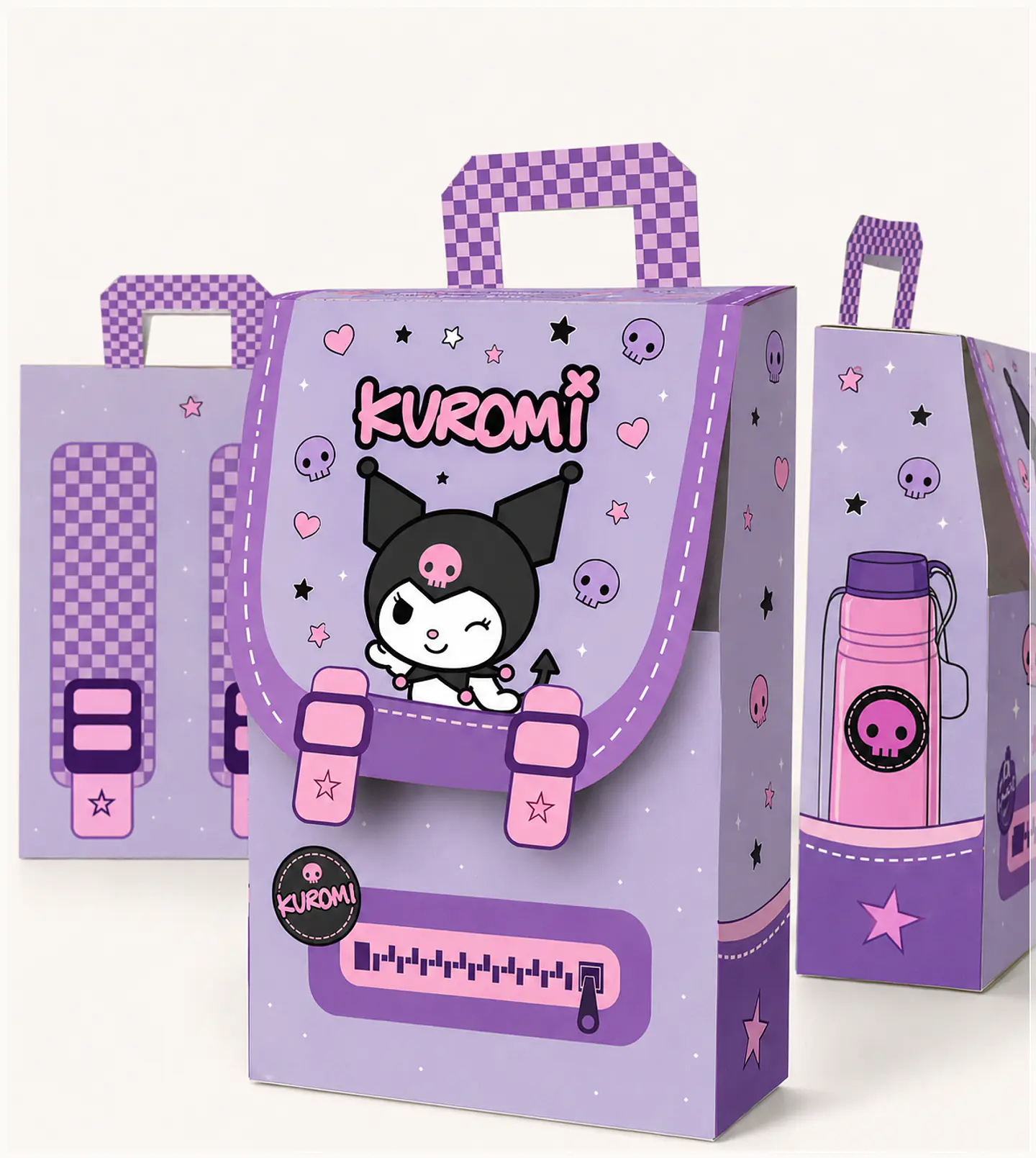 Arquivo de Corte Caixa Mochila Kuromi 12 1
