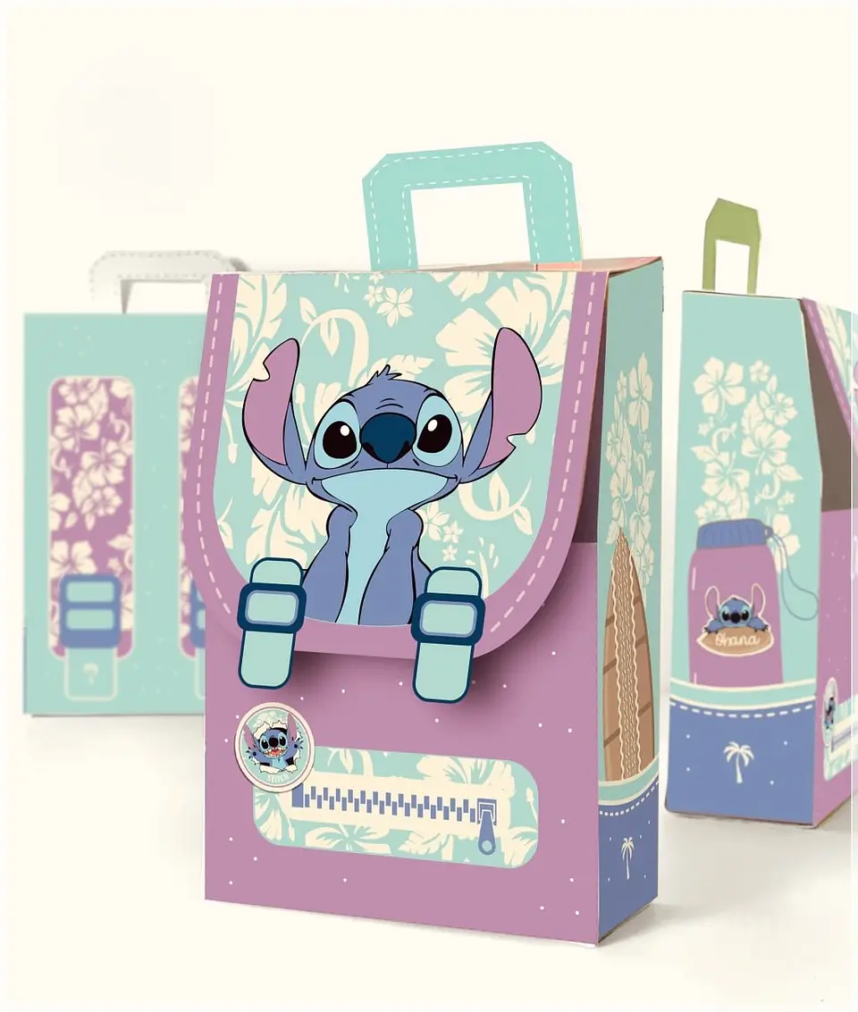 Arquivo de Corte Caixa Mochila Stitch 9 1