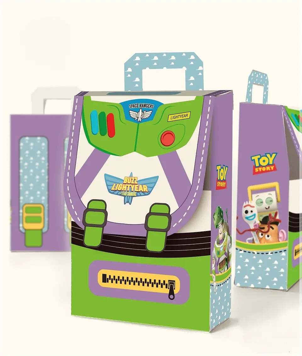 Arquivo de Corte Caixa Mochila Buzz Lightyear Toy Story 2 1