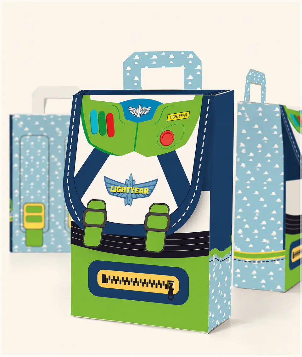 Arquivo de Corte Caixa Mochila Buzz Lightyear Toy Story 1 1