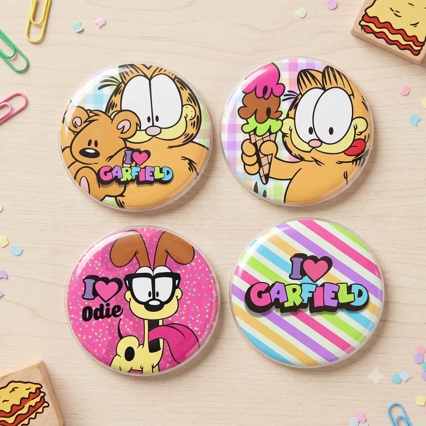 Arquivo de Corte Bottons Garfield 5 1