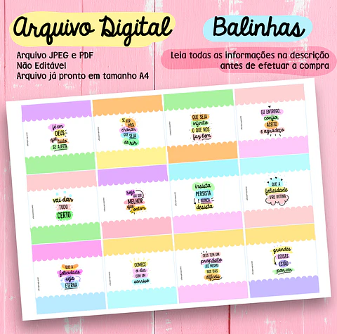 Arquivo de Corte - Balinha Frases