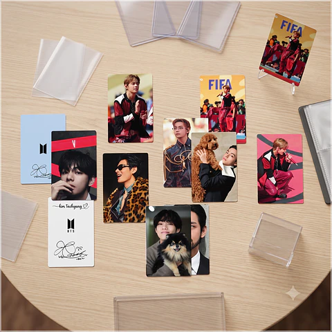 Arquivo de Corte Fotocards BTS V Tae Kim Taehyung 9