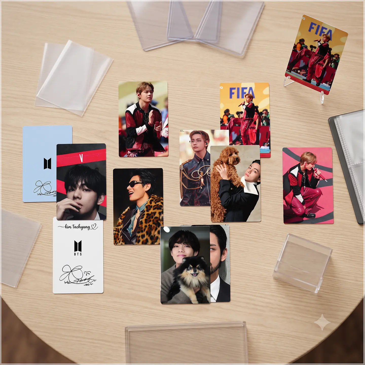 Arquivo de Corte Fotocards BTS V Tae Kim Taehyung 9 1