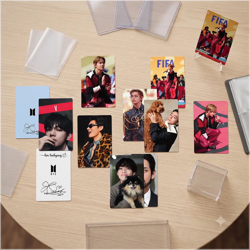 Arquivo de Corte Fotocards BTS V Tae Kim Taehyung 9 1