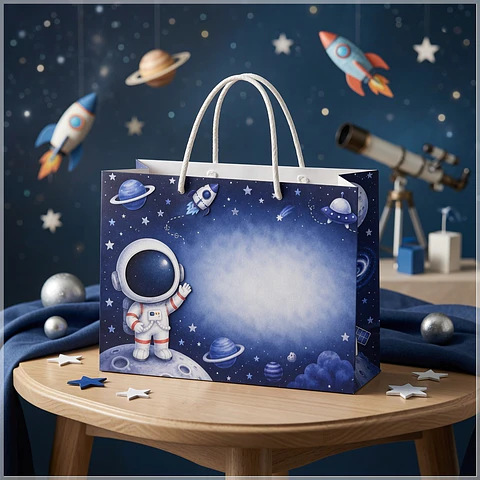 Arquivo de Corte Sacolinha Astronauta 1