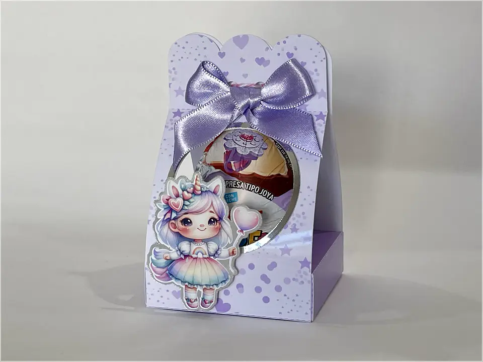 Arquivo de Corte Porta Kinder Ovo Menina Unicórnio 3 1