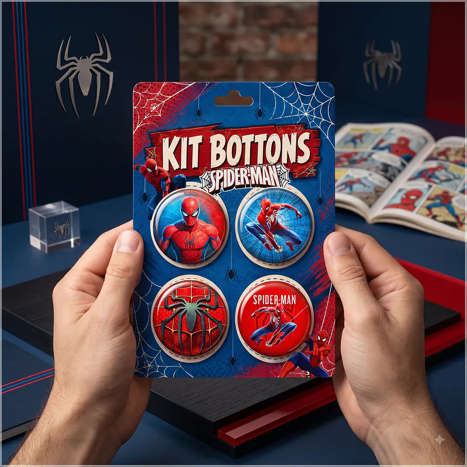 Arquivo de Corte Bottons Homem Aranha 21 1
