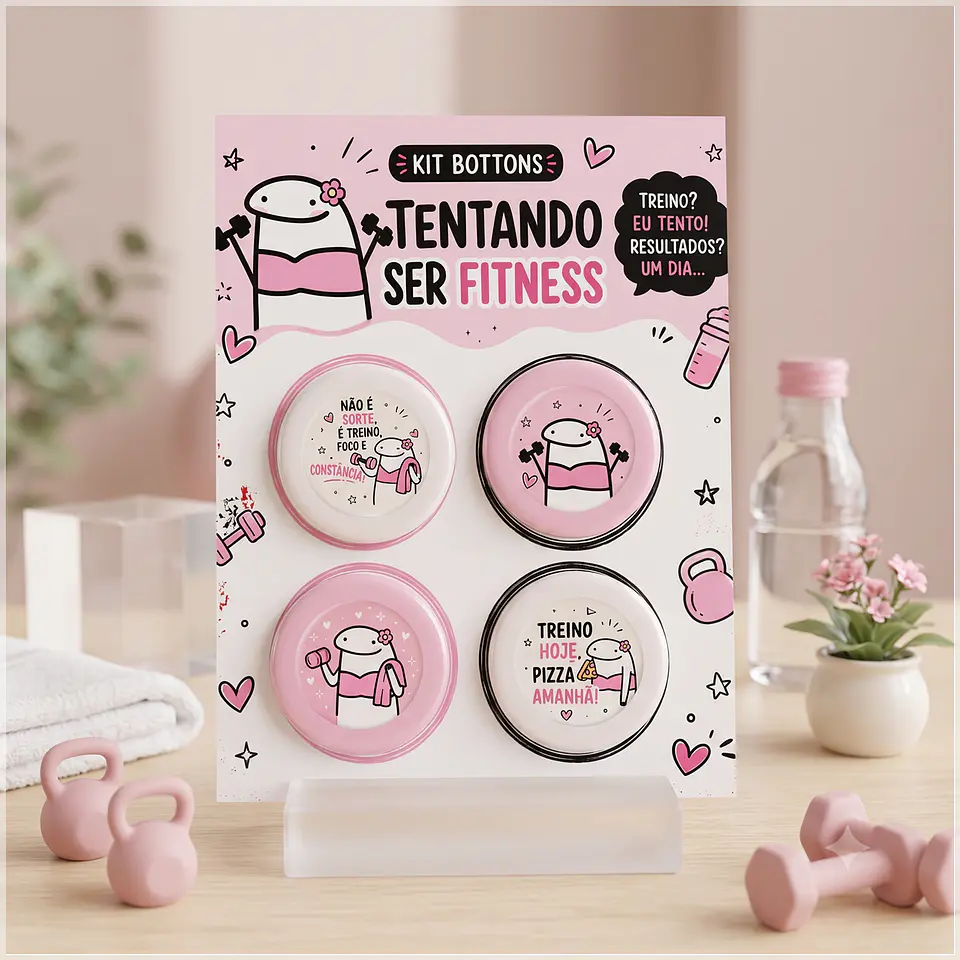 Arquivo de Corte Bottons Flork Fitness 4 1