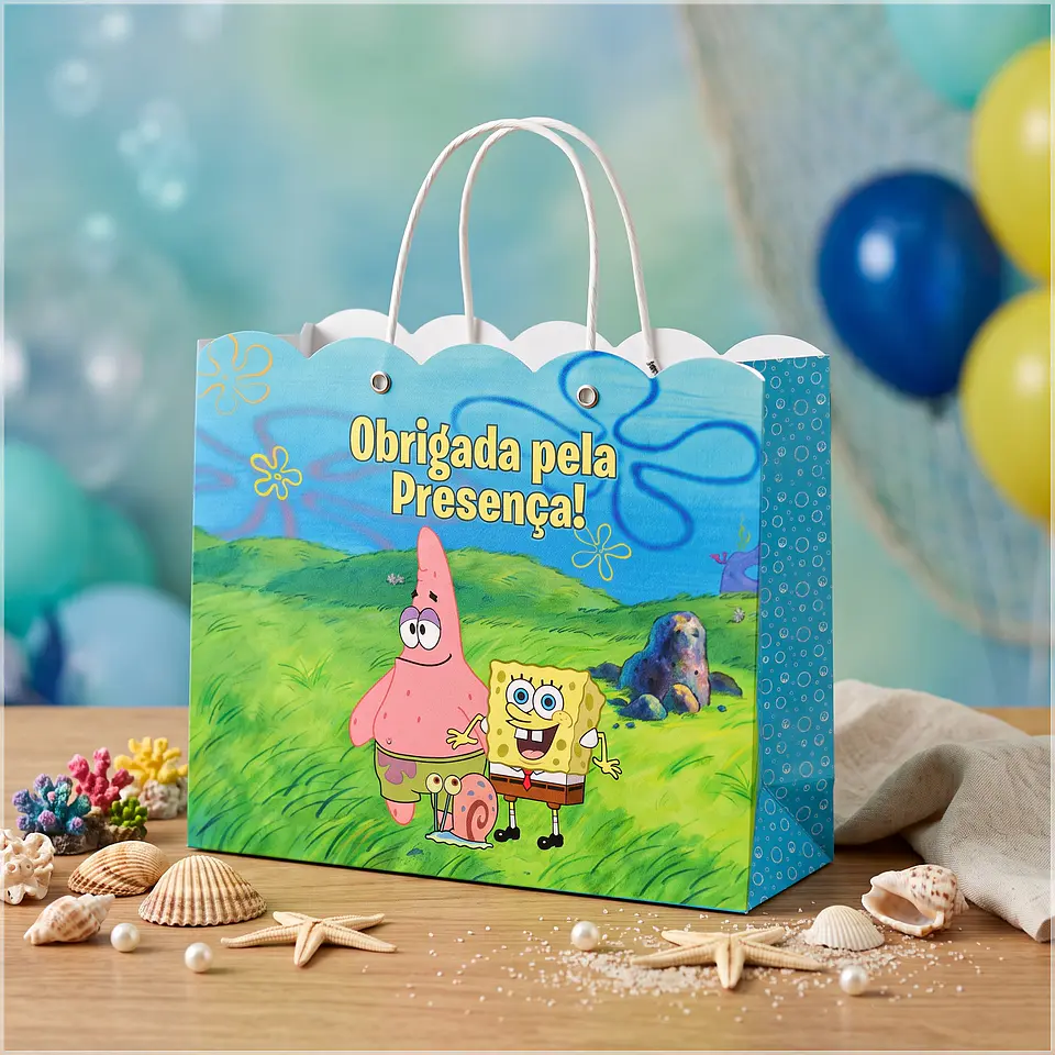Arquivo de Corte Sacolinha Bob Esponja 30 1