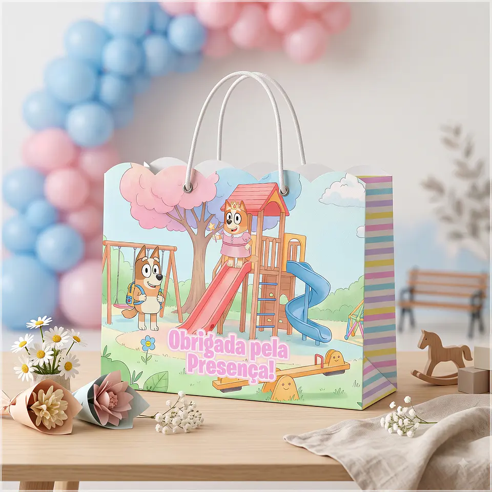Arquivo de Corte Sacolinha Bluey e Bingo Rosa 29 1