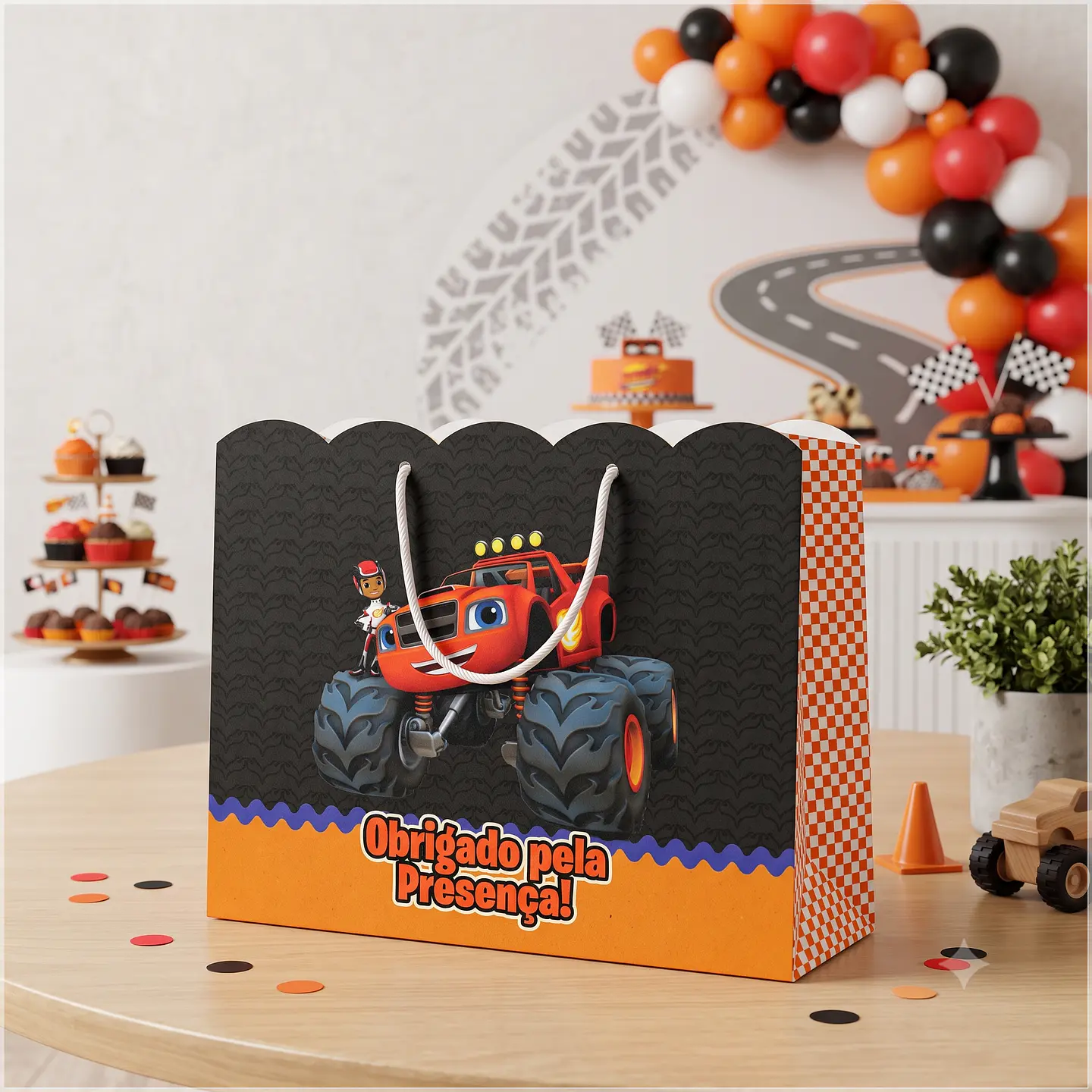Arquivo de Corte Sacolinha Blaze and the Monsters Machine 26 1