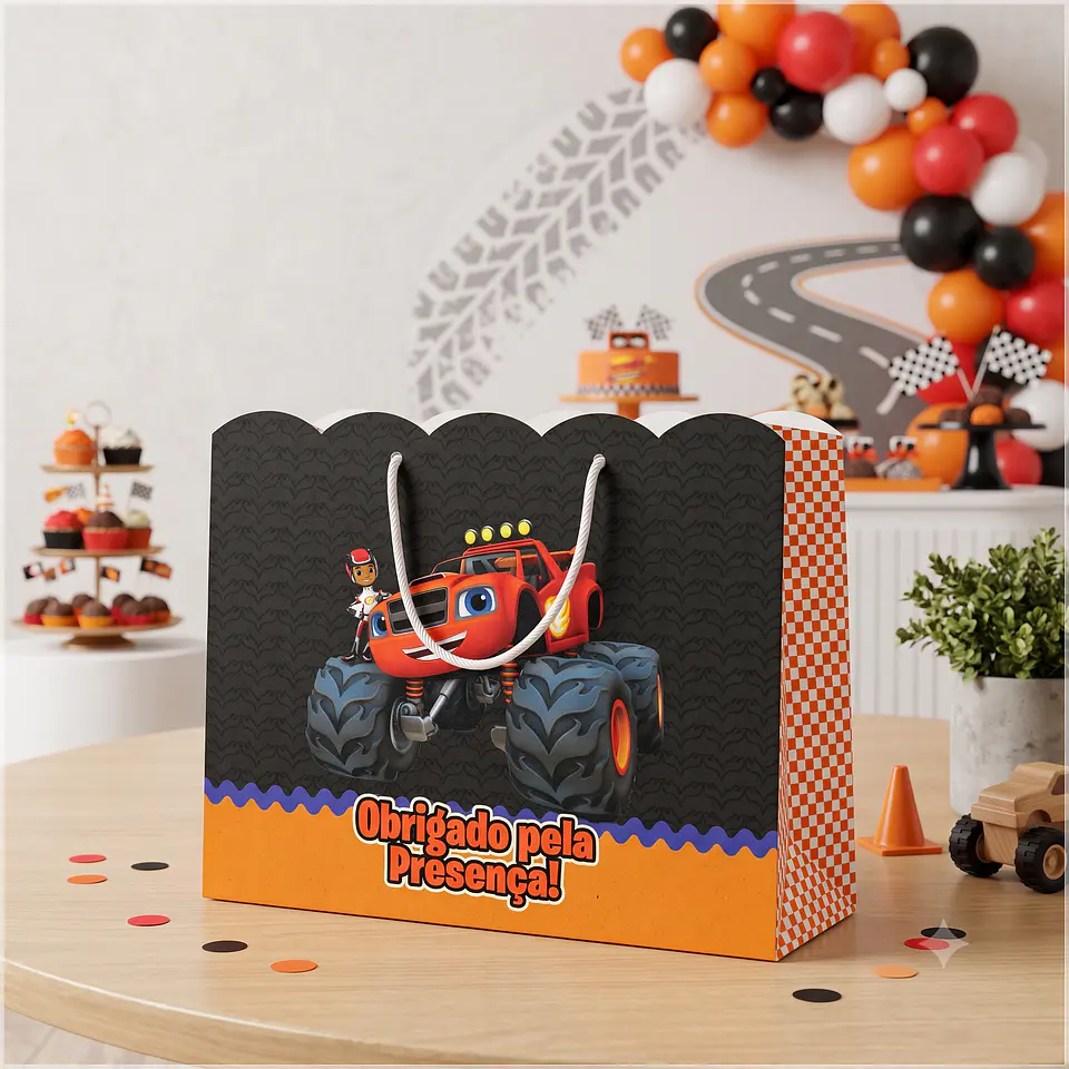 Arquivo de Corte Sacolinha Blaze and the Monsters Machine 26 1