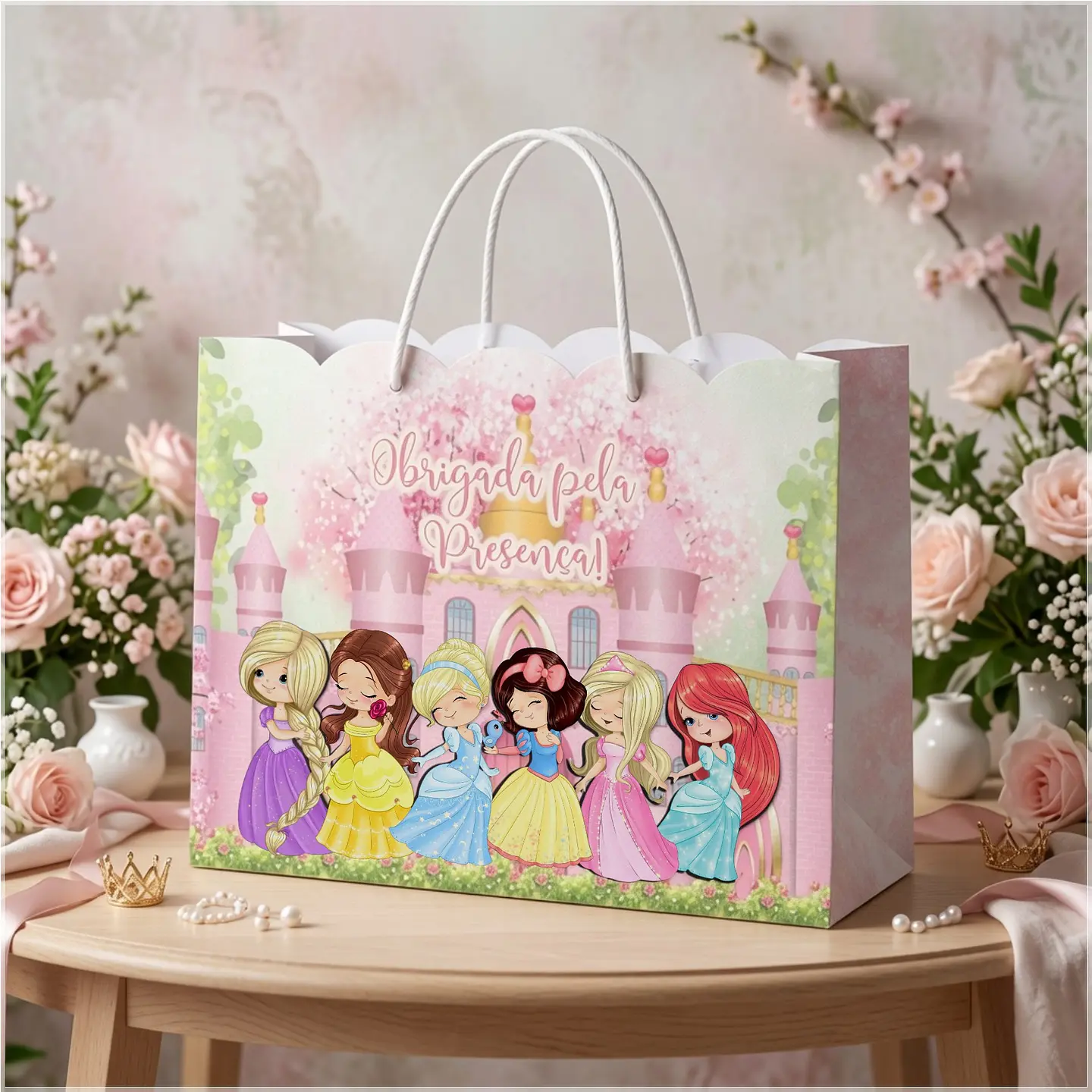 Arquivo de Corte Sacolinha Princesas Disney Cute 17 1