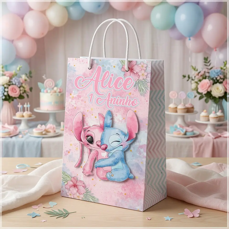 Arquivo de Corte Sacolinha Stitch e Angel Fundo de Encaixe 12 1