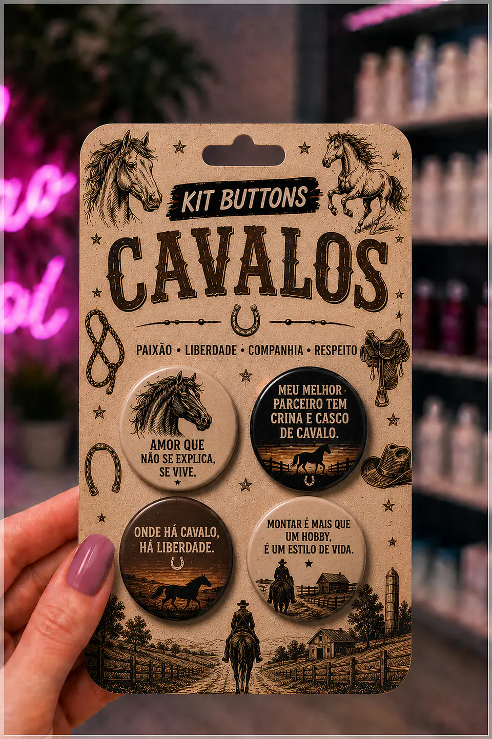 Arquivo de Corte Bottons Cavalos 4 1