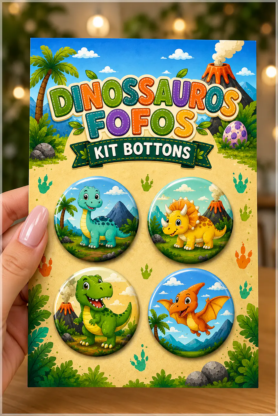 Arquivo de Corte Bottons Dinossauro Dino 85 1