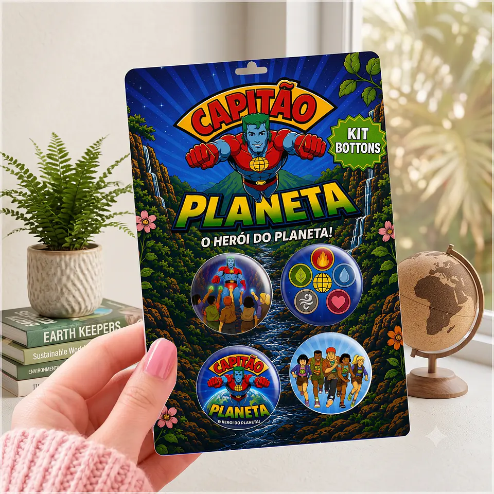 Arquivo de Corte Bottons Capitão Planeta 80 1