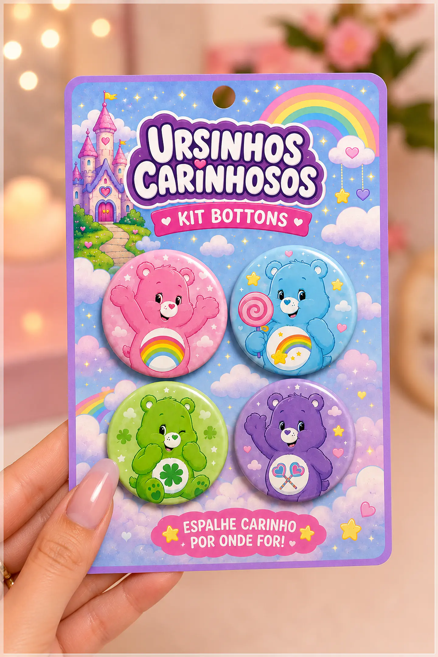 Arquivo de Corte Bottons Ursinhos Carinhosos 74 1