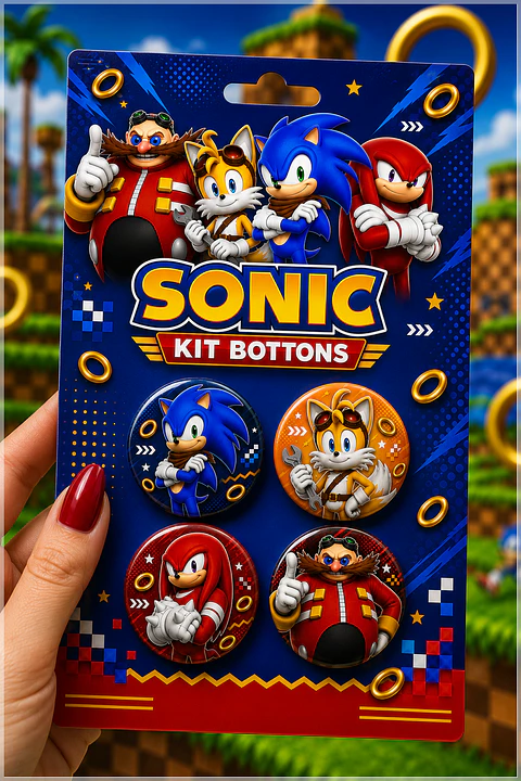 Arquivo de Corte Bottons Sonic 72