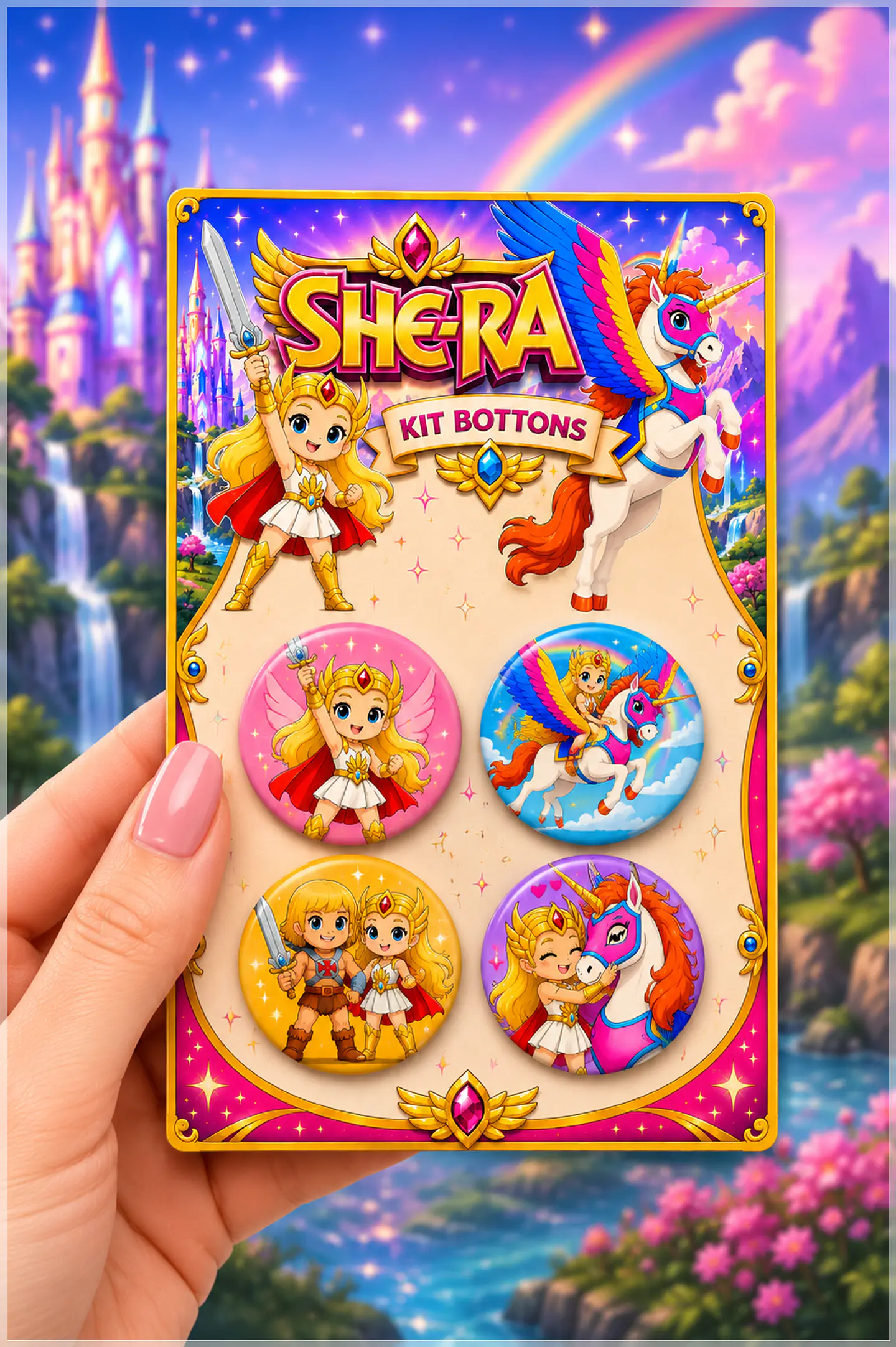 Arquivo de Corte Bottons She-ra Kids 71 1