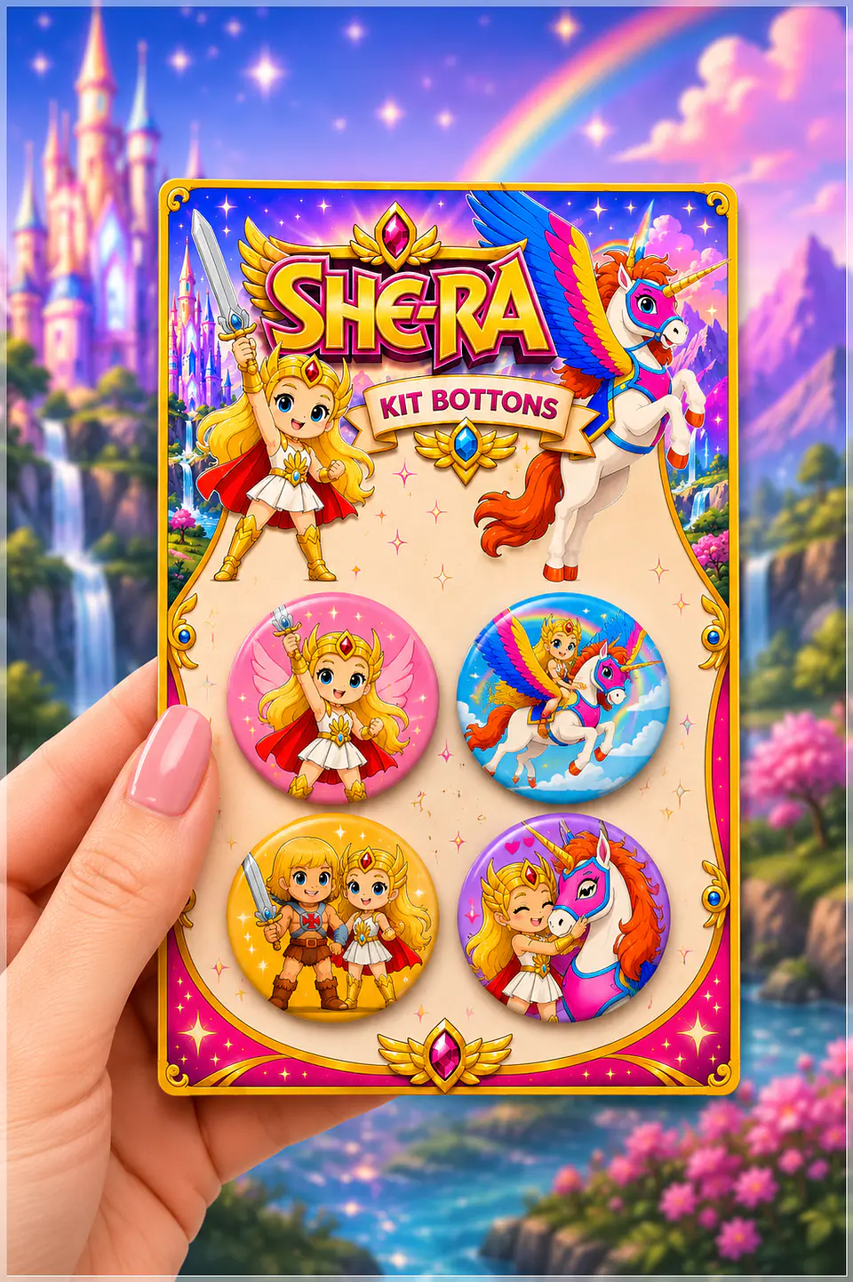 Arquivo de Corte Bottons She-ra Kids 71 1