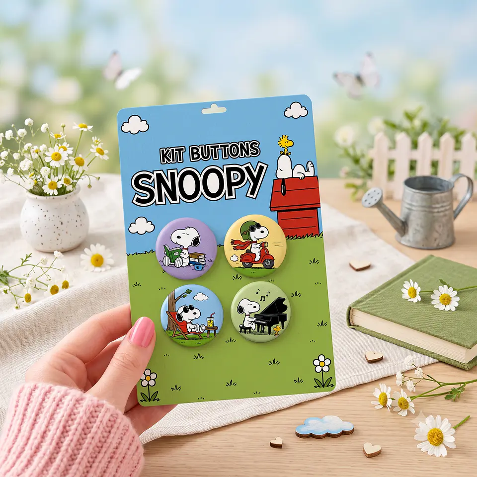 Arquivo de Corte Bottons Snoppy 61 1