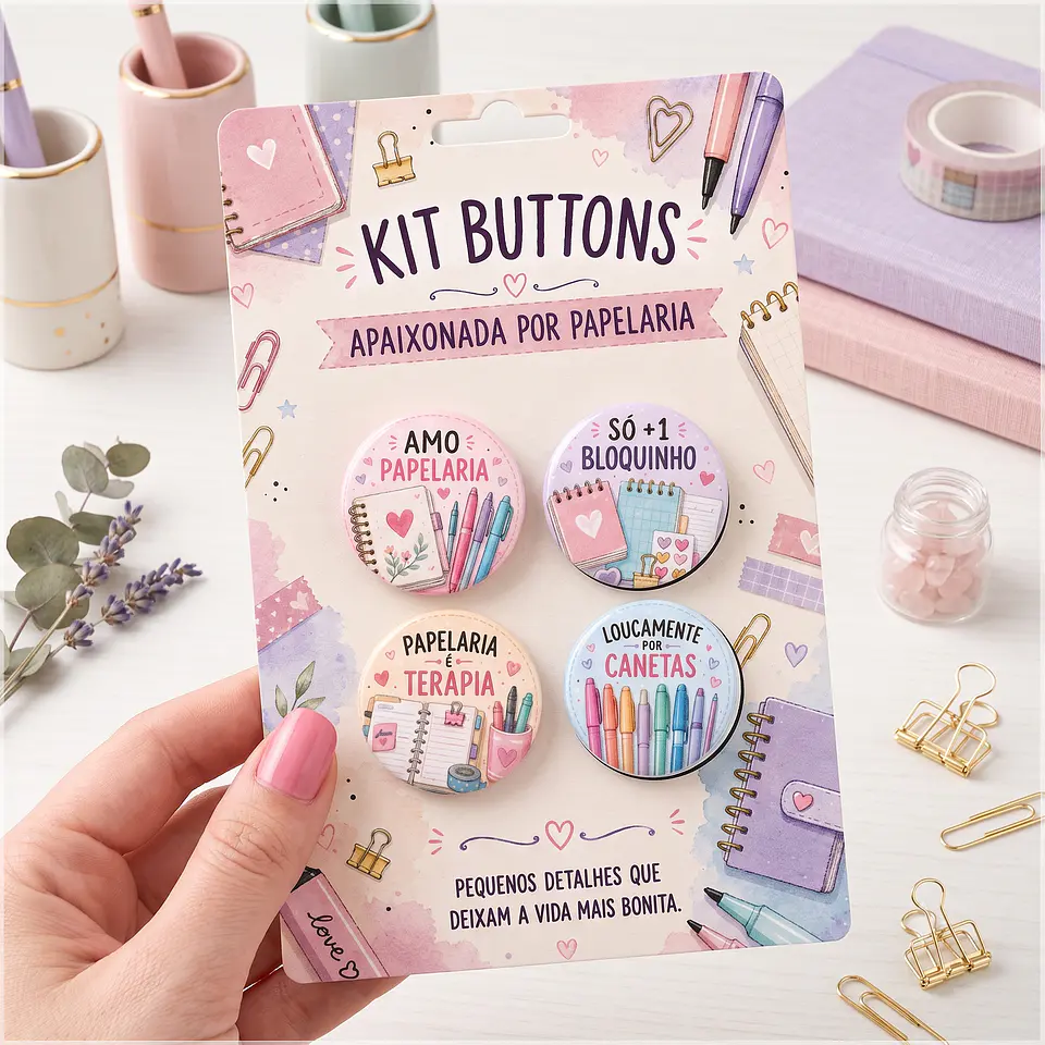 Arquivo de Corte Bottons Papelaria 46 1