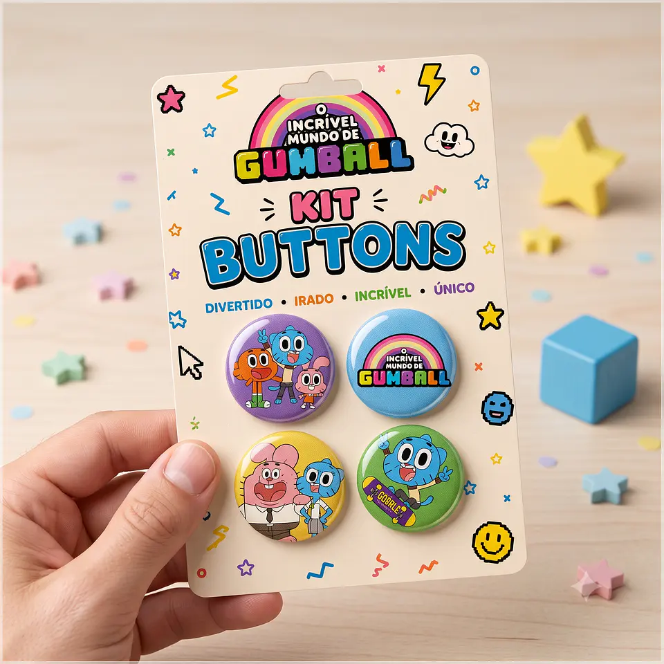 Arquivo de Corte Bottons O Incrivel Mundo de Gumball 45 1