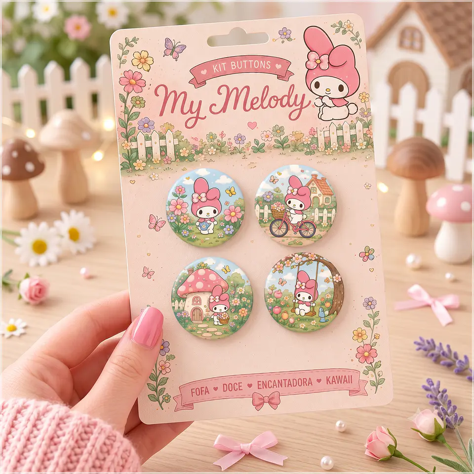 Arquivo de Corte Bottons My Melody 44 1