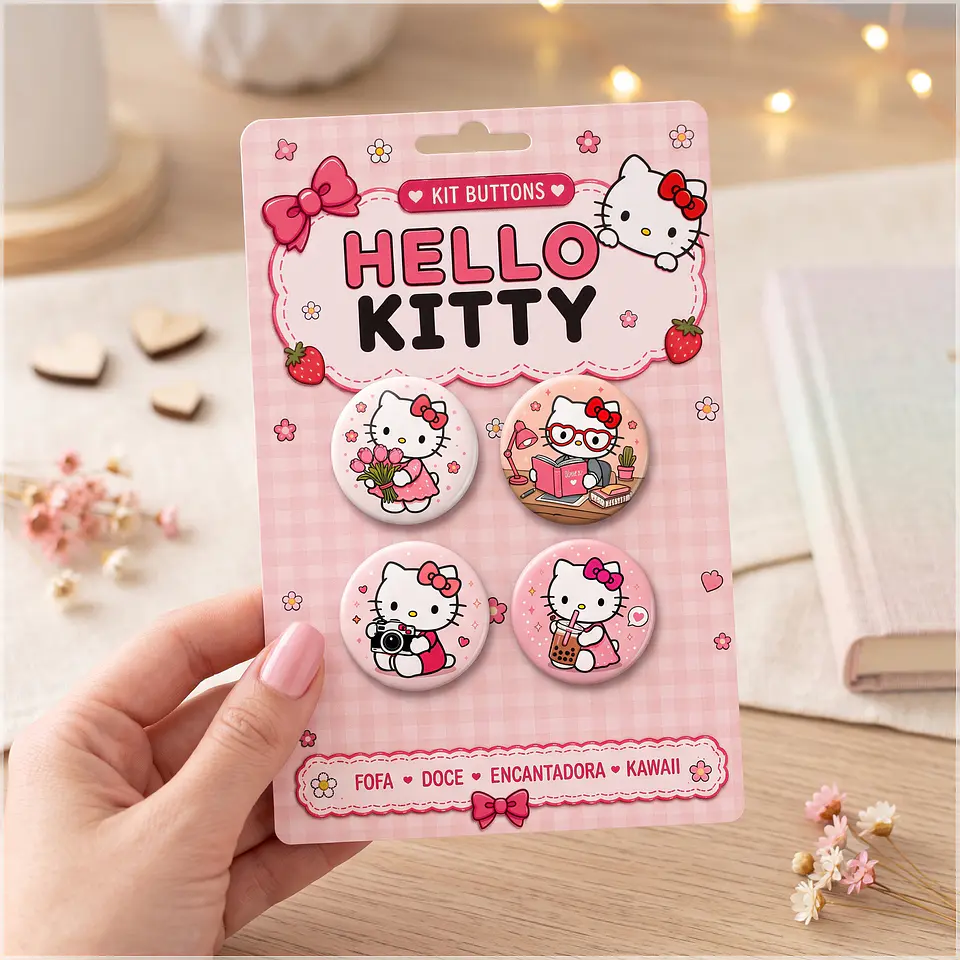 Arquivo de Corte Bottons Hello Kitty 40 1