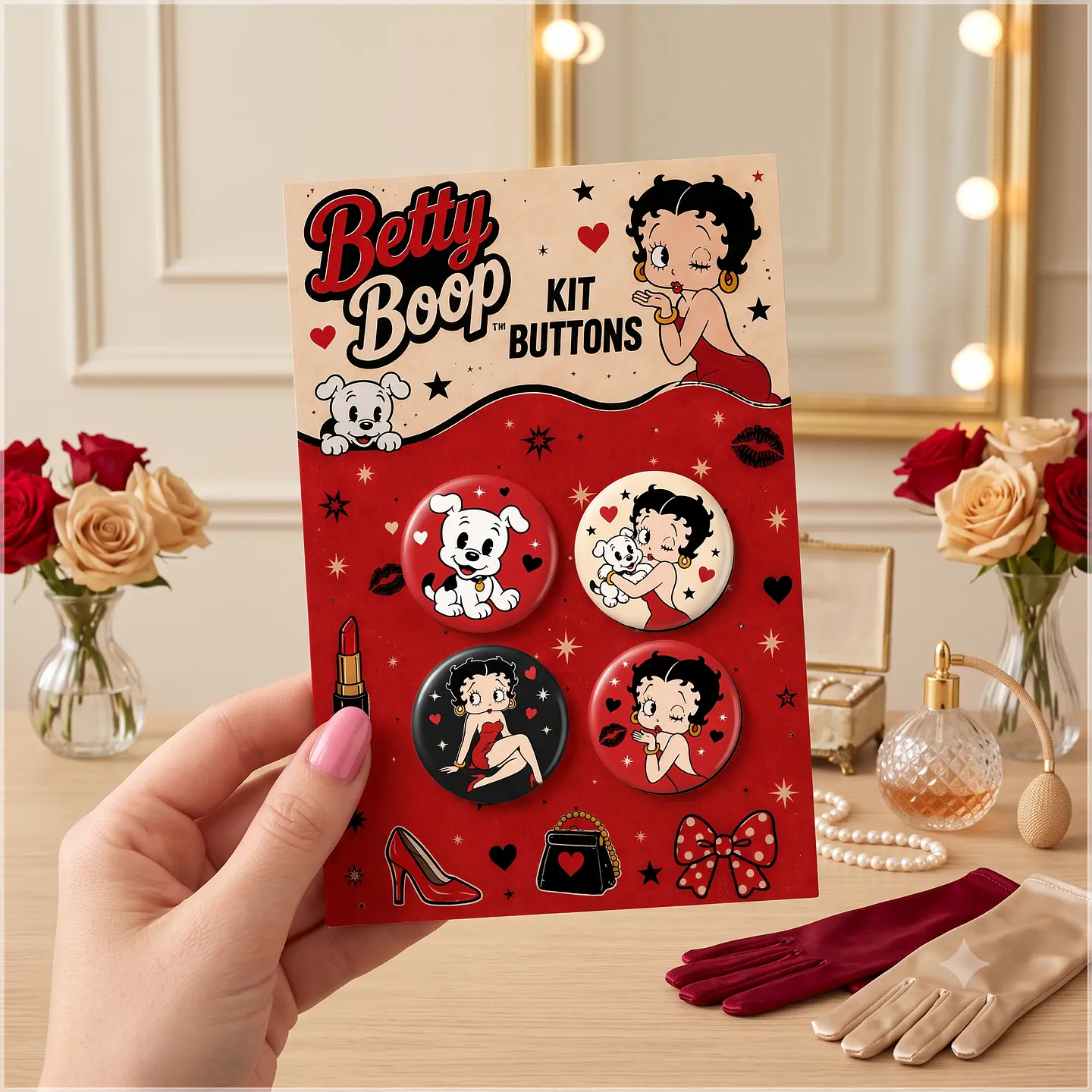 Arquivo de Corte Bottons Betty Boop 22 1