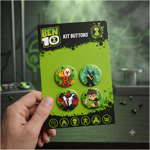 Arquivo de Corte Bottons Ben 10 21