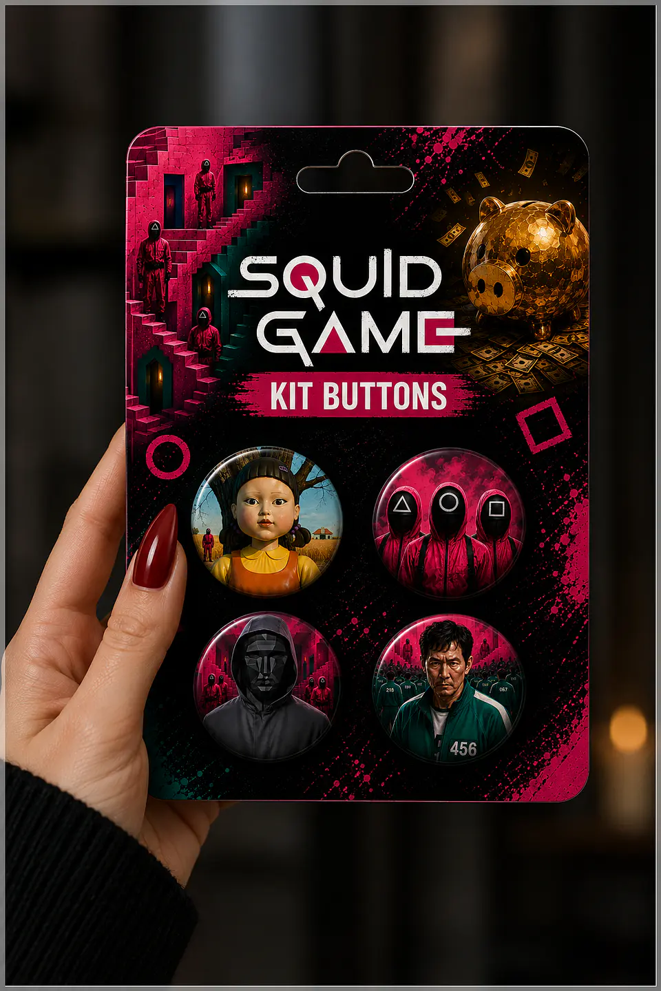 Arquivo de Corte Bottons Squid Game Round 6 8 1