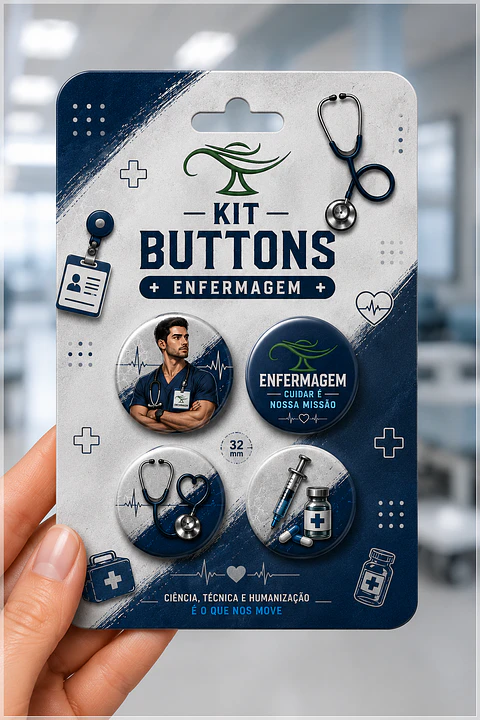 Arquivo de Corte Bottons Enfermagem Homem 2