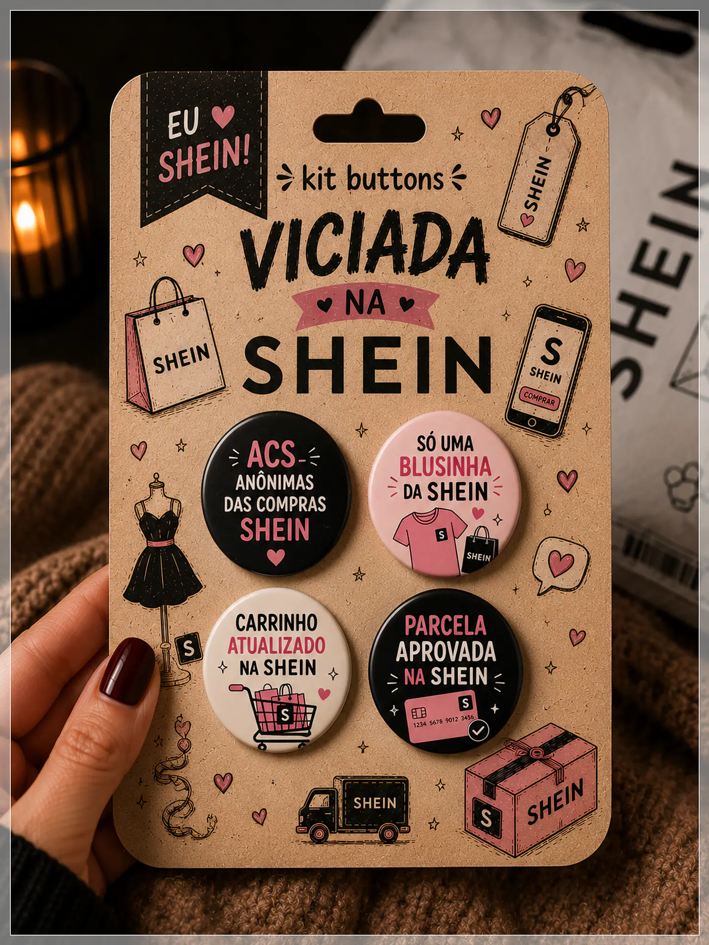 Arquivo de Corte Buttons Shein 1