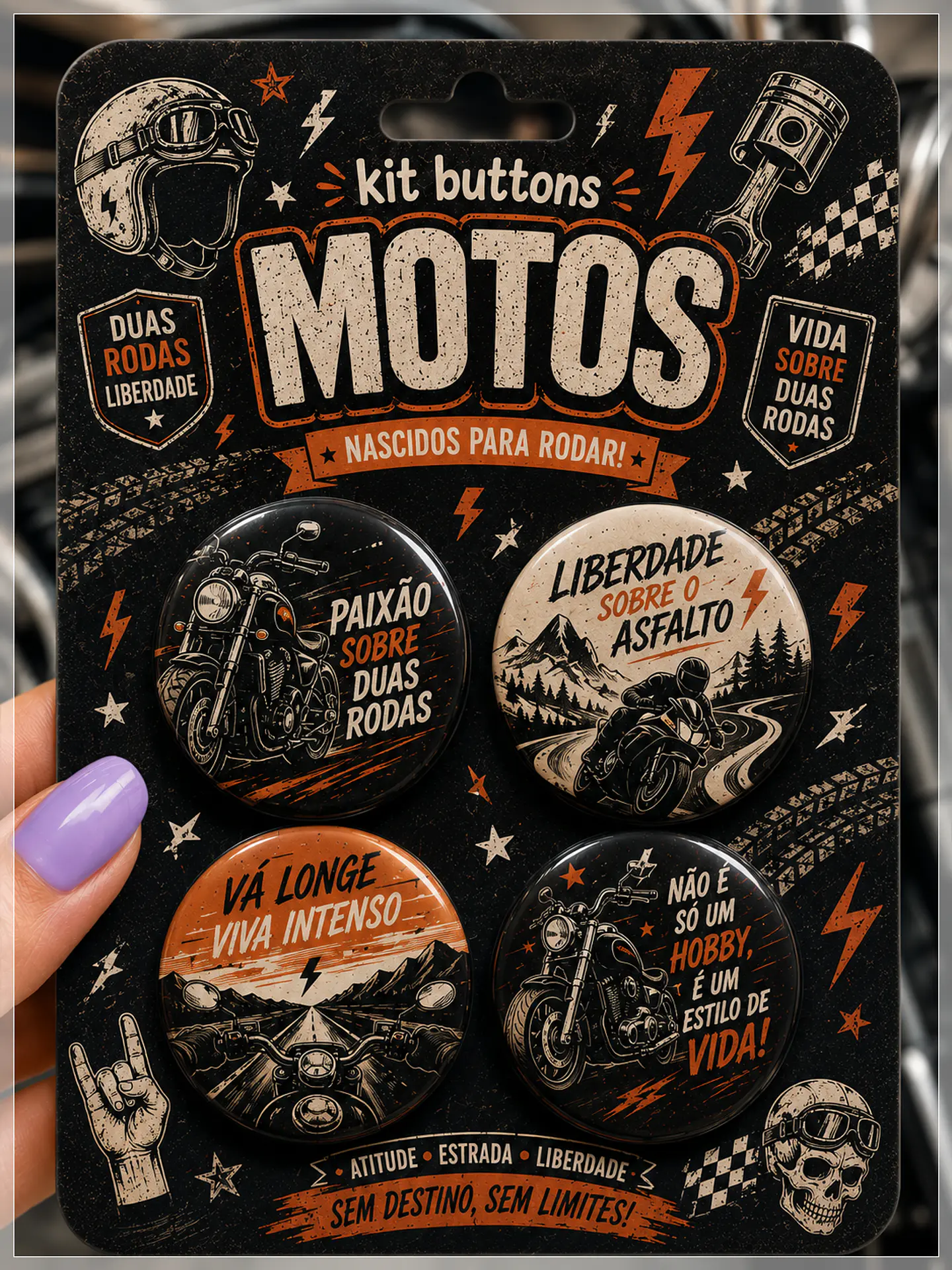 Arquivo de Corte Buttons Motos 1