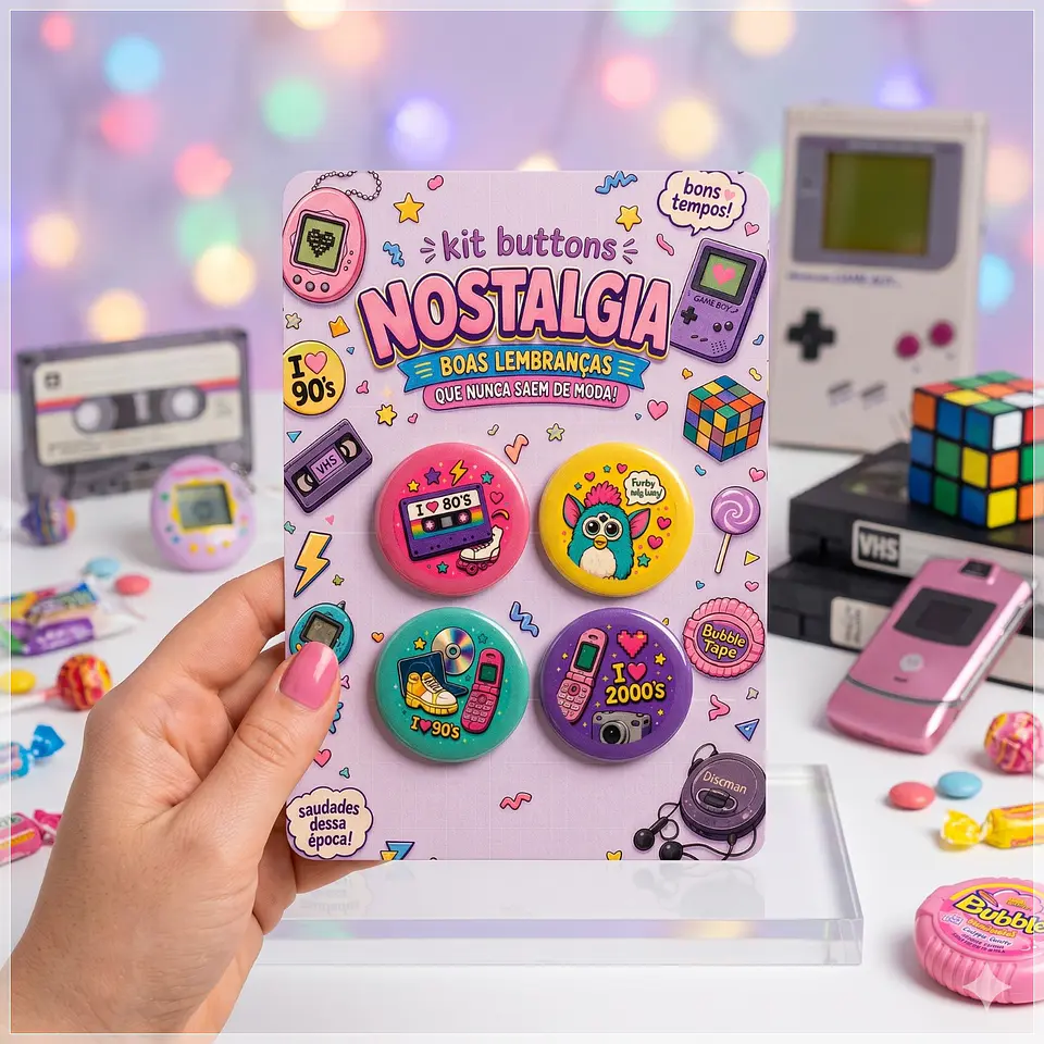 Arquivo de Corte Buttons Nostalgia 1