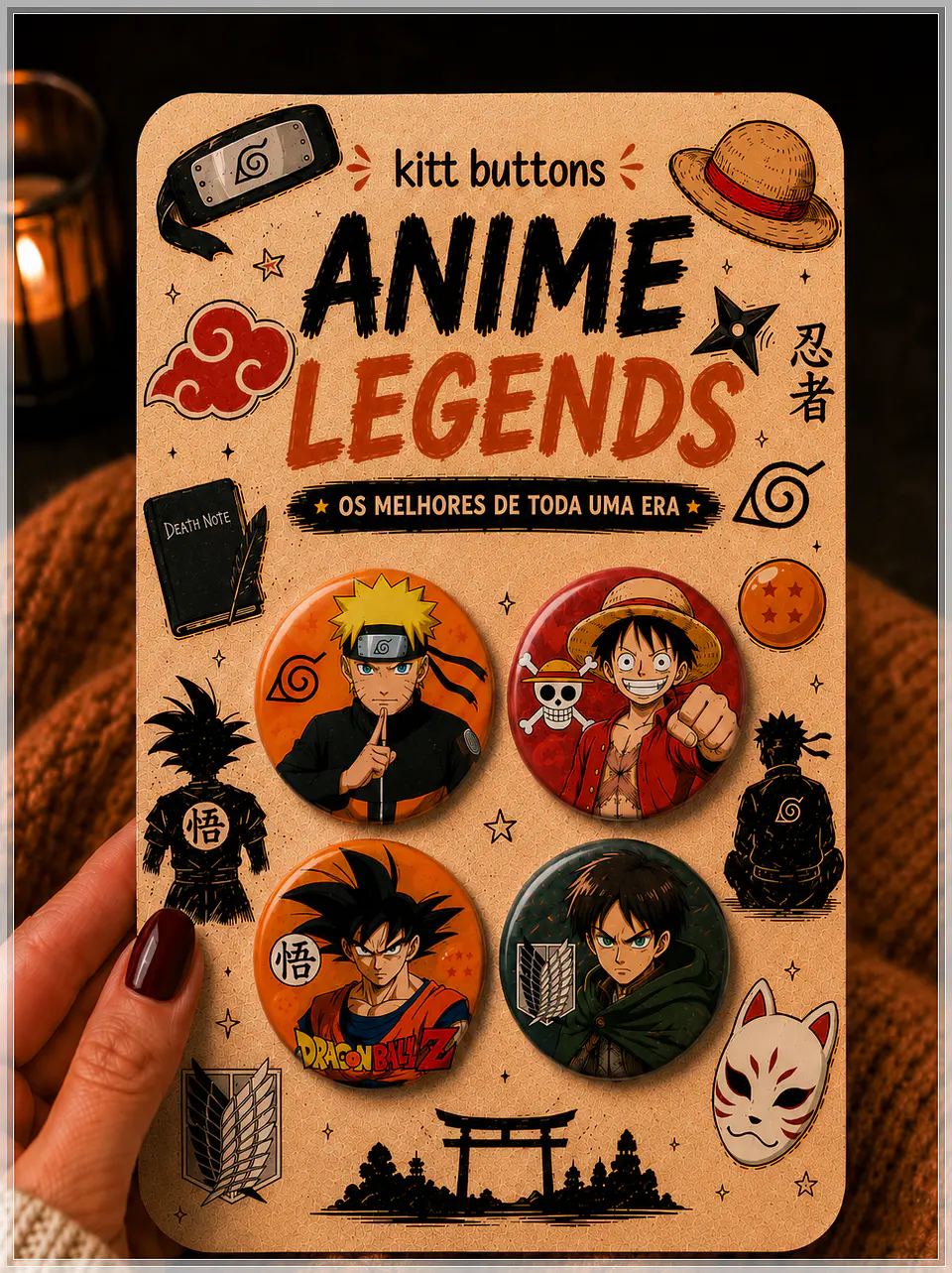 Arquivo de Corte Buttons Anime Legends 1