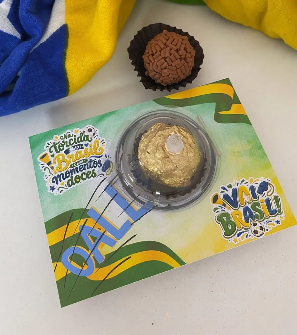 Arquivo de Corte Card Blister Brasil Copa do Mundo 1