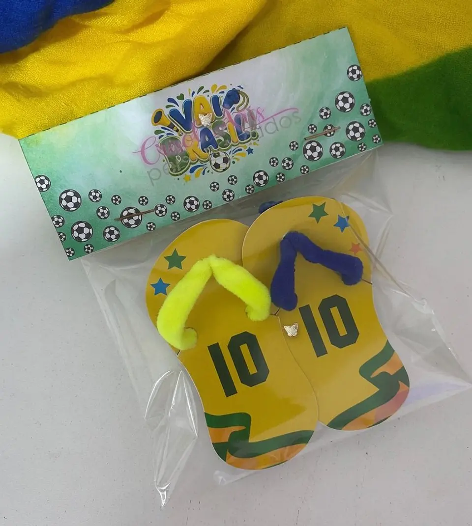 Arquivo de Corte Lapela e Chinelinho Brasil Copa do Mundo 1