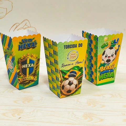 Arquivo Digital Caixa Pipoca Encaixe Copa do Mundo