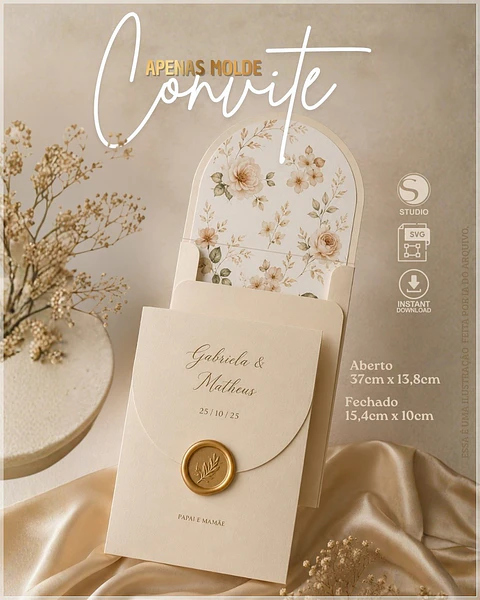 Arquivo de Corte Convite de Casamento 33