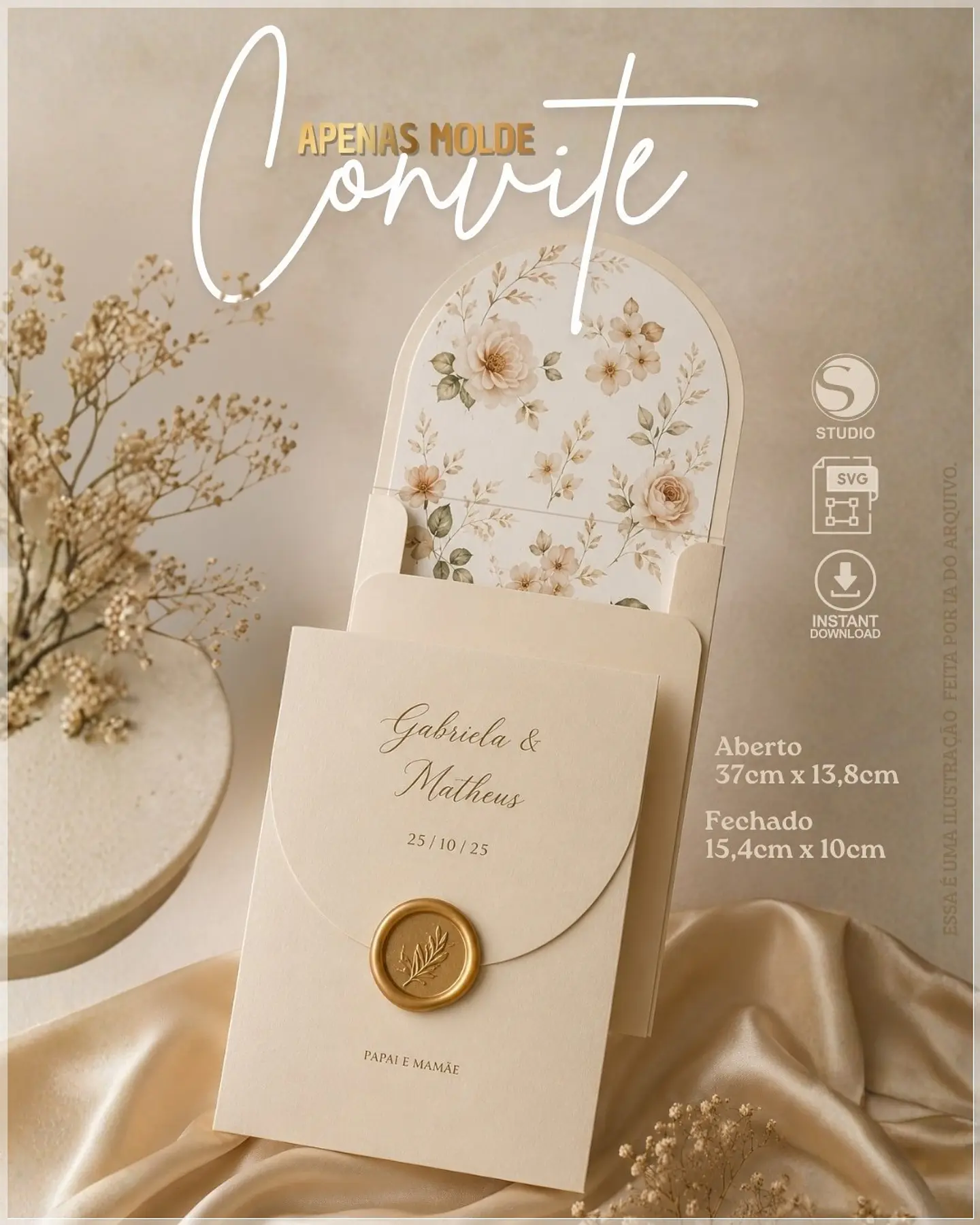 Arquivo de Corte Convite de Casamento 33 1