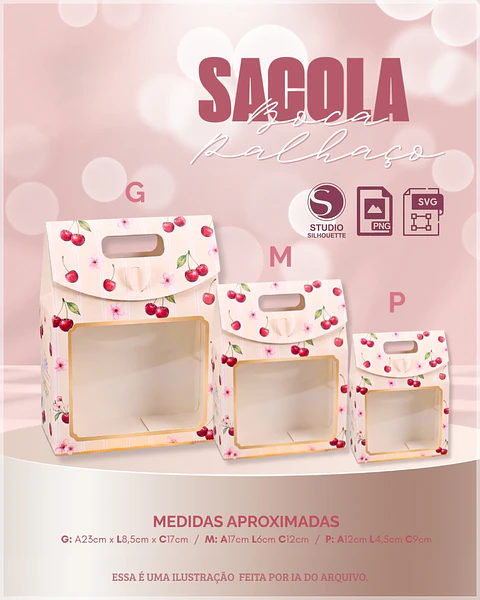 Arquivo de Corte Sacolinha Boca de Palhaço 7