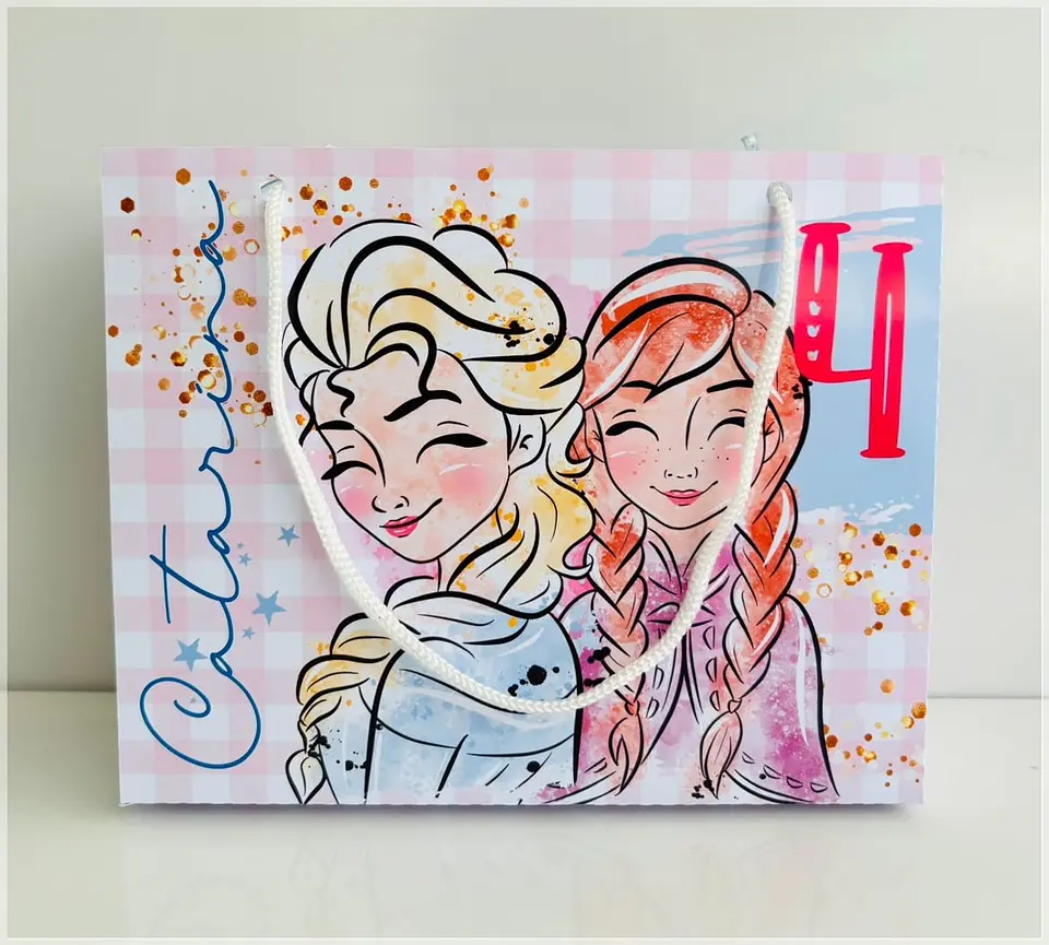 Arquivo de Corte - Sacolinha Ana e Elsa 1