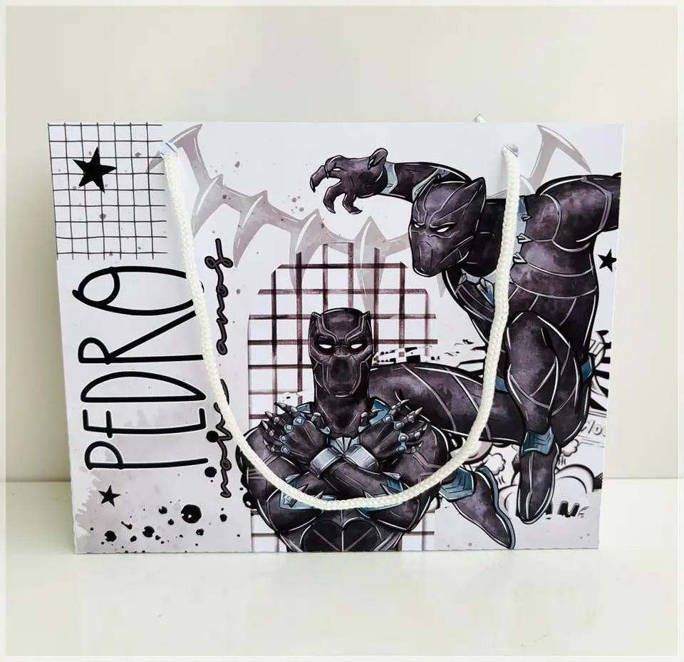 Arquivo de Corte - Sacolinha Pantera Negra 1