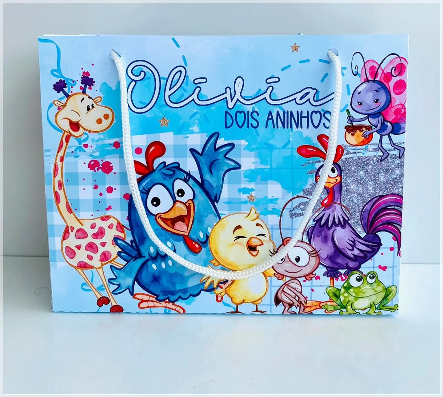 Arquivo de Corte Sacolinha -Galinha Pintadinha 1